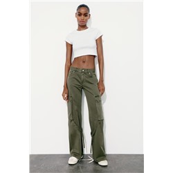 JEANS TRF CARGO TIRO MEDIO