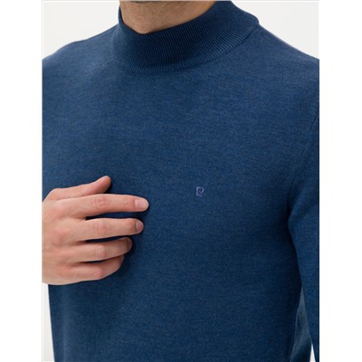 Indigo Melanj Slim Fit Half Fisherman воротник Основной вязаный свитер