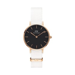 Reloj de cuarzo de nailon y chapado en oro rosa Petite Dover