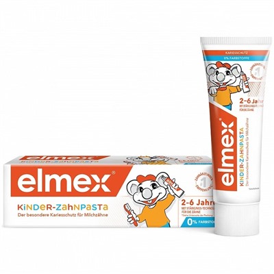 Зубная паста Colgate Elmex Kids от 2 до 6 лет, 50 мл
