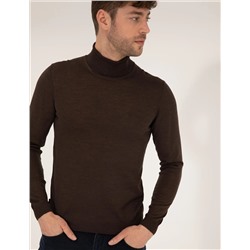 Brown Slim Fit Fisherman воротнич