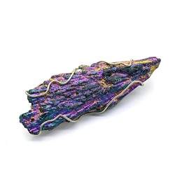 Брошь кианит 65*21мм