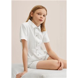 Mono corto denim -  Niña | MANGO OUTLET España