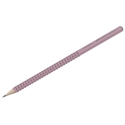 Карандаш ч/г Faber-Castell "Grip 2001" B, трехгранный, заточен., дымчато-розовый корпус