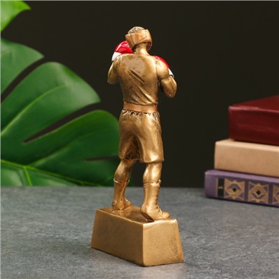 Кубок наградной с фигуркой TAKE IT EASY «Бокс: лучший боец», 18×8х3.5см