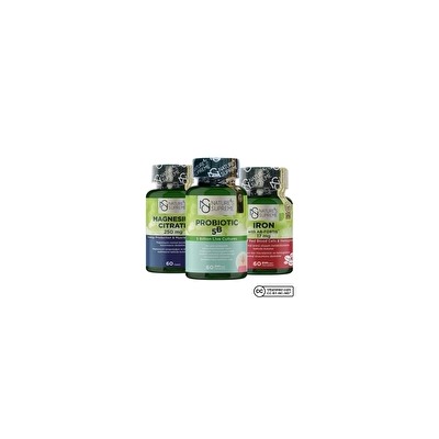 Набор Nature's Supreme Магний + Железо + Пробиотики