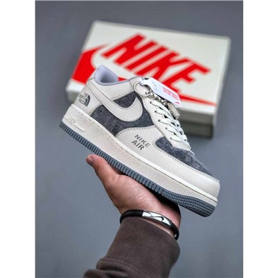 Кроссовки Nik*e Air Force 1 Low 07 x The North Face beige оригинал  версия air force с низким вырезом