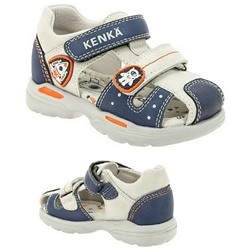 Туфли летн Kenka 1027 grey/blue