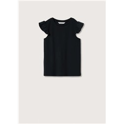 Camiseta volantes bordados -  Niña | MANGO OUTLET España