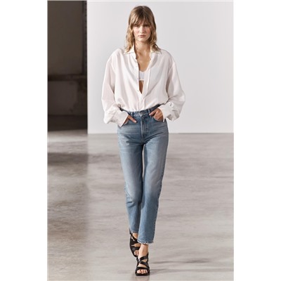 JEANS ZW COLLECTION RECTOS CROPPED TIRO MEDIO