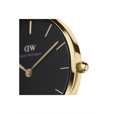 Reloj de cuarzo de piel y chapado en oro amarillo Petite Sheffield