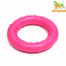 Игрушка жевательная "Кусочек солнца", TPR, 8 см, розовая