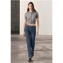 JEANS ZW COLLECTION BOOTCUT TIRO ALTO BRILLOS