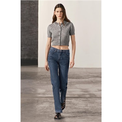 JEANS ZW COLLECTION BOOTCUT TIRO ALTO BRILLOS