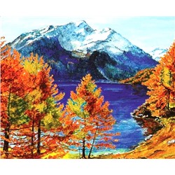 Алмазная мозаика/ подрамник/ полная выкладка/ круглые стразы/ 30х30см/ арт.GLC51616 ПРИРОДА