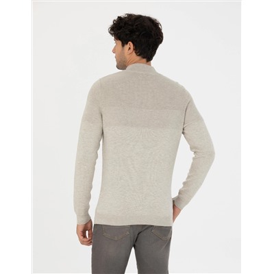 Песчанный меландж Слим Fit Fit Zippered