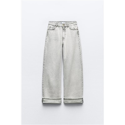 JEANS Z1975 WIDE LEG TIRO ALTO VUELTA BAJO
