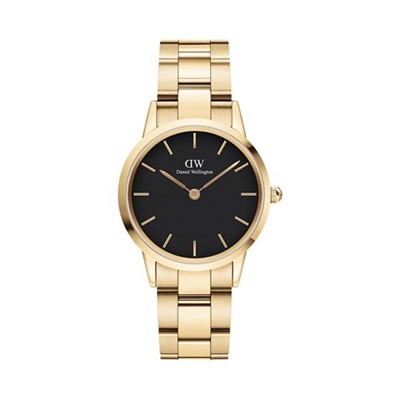Reloj de cuarzo de acero y chapado en oro amarillo Iconic Link