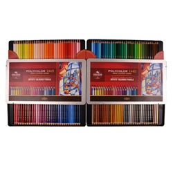 УЦЕНКА - Карандаши цветные художественные Koh-I-Noor "Polycolor 3828", 144цв., заточен., 2 металл. пенала