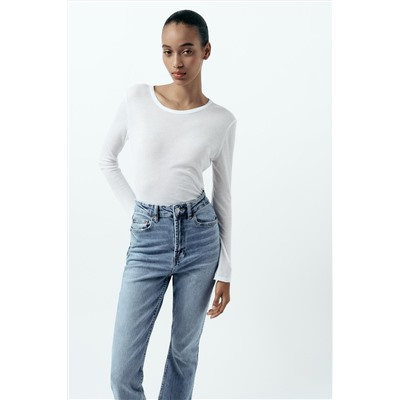 JEANS TRF STOVE PIPE TIRO ALTO