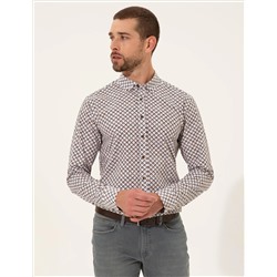 Black Slim Fit рубашка с длинным рукавом