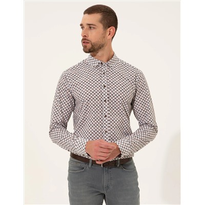 Black Slim Fit рубашка с длинным рукавом
