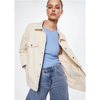 Cazadora vaquera oversize -  Mujer | MANGO OUTLET España