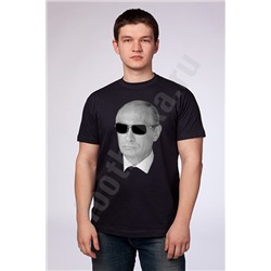 Футболка "Путин в очках" черная