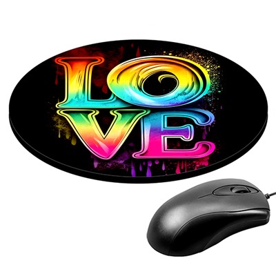 KM0808 Коврик для мыши Love, d.20см