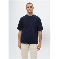 Camiseta algodon cordón -  Hombre | MANGO OUTLET España