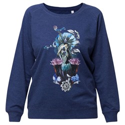 Толстовка Beauty Sleep, синий меланж арт 7395.41