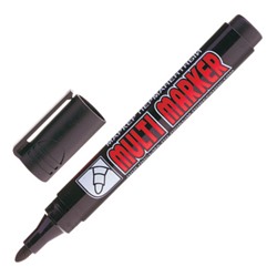 Маркер перманентный CROWN "Multi Marker", ЧЕРНЫЙ, круглый наконечник, 3 мм, CPM-800