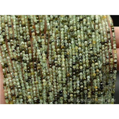 Бусины из пренита шарик гр.2,2мм, 37,5см, 168 бусин