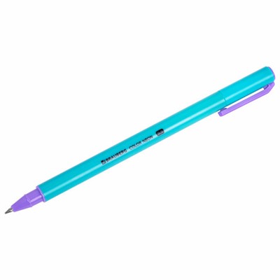 Ручка гелевая BRAUBERG "COLOR NEON", ЧЕРНАЯ, корпус ассорти, узел 0,5 мм, линия 0,35 мм, 144120