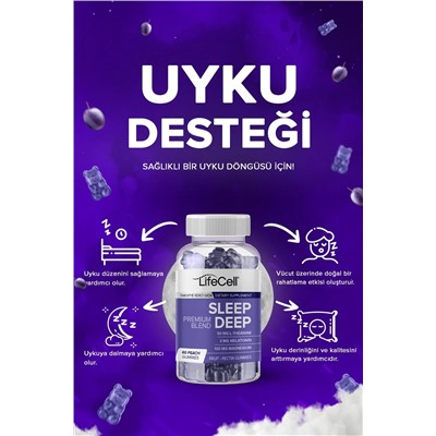 Lifecell Sleep Deep - Натуральный комплекс мелатонина, пищевая добавка для глубокого сна без стресса