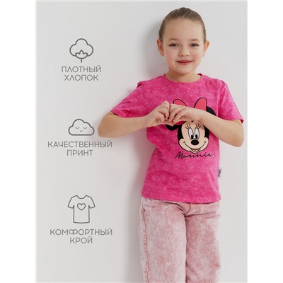 Футболка Minnie, Минни Маус, рост 110-116, розовый