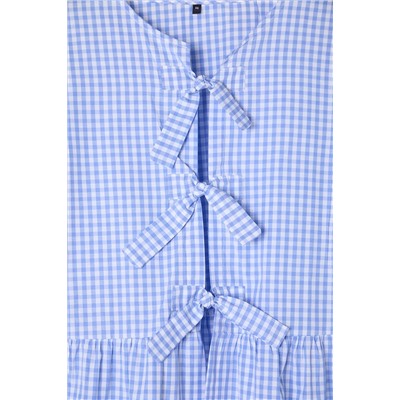Blue Plaid/Pötikareli Bow Subl