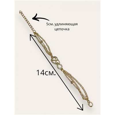 Браслет цепочки с украшением Б2 F-47  тип 5