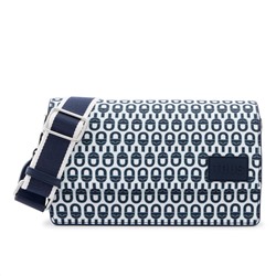 Bolso bandolera - azul marino y blanco