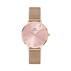 Reloj de cuarzo de acero Petite Melrose 32 mm - Dorado y rosa dorado
