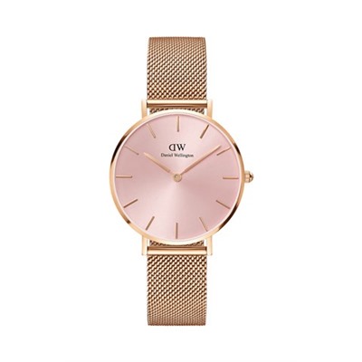 Reloj de cuarzo de acero Petite Melrose 32 mm - Dorado y rosa dorado