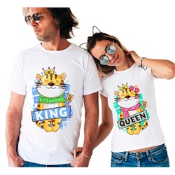 Парные футболки "Tiger king, Tiger queen"