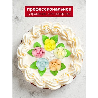 Вафельные фиалки на двулистнике, микс, 100 шт.