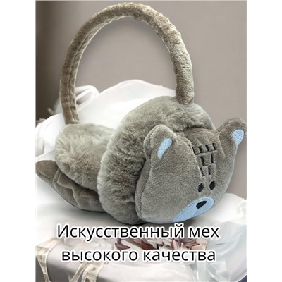 Меховые наушники Мишки детские 2-14 лет регулируемые Арт 11А тип 2