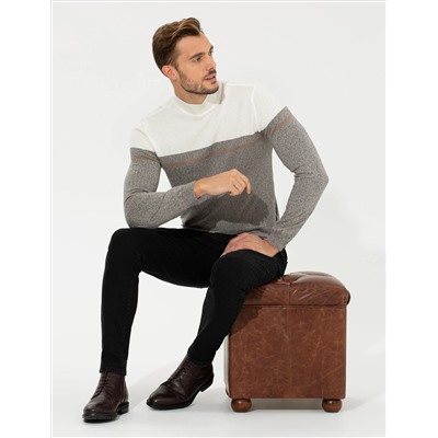 Vizon Melanj Slim Fit Fishman Kintwear Свитер воротника