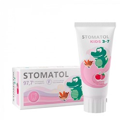 Зубная паста Stomatol Strawberry-cherry (3-7 лет), 50г