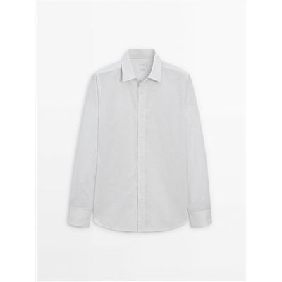 Camisa rayas algodón regular fit