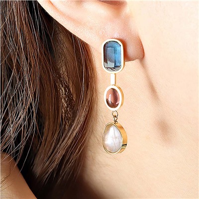 Серьги длинные на гвоздиках арт. 13 3688 (id 276919)