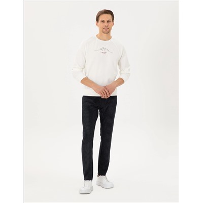 Navy Blue Slim Fit Trade Close Six