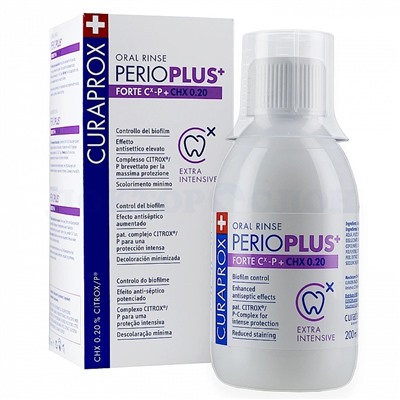 CURAPROX PerioPlus FORTE, хлоргексидин 0,20% 200 мл